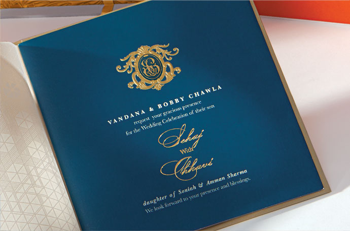 Gold Wedding Invitations Cards