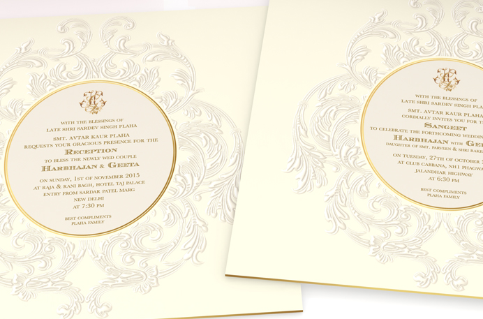 Reception Invitation Cards