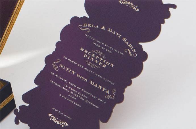 Nitin with Manya Married Cards